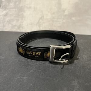 Tee Time Golf Belt Mens 44 Black San Jose Country Club Jacksonville